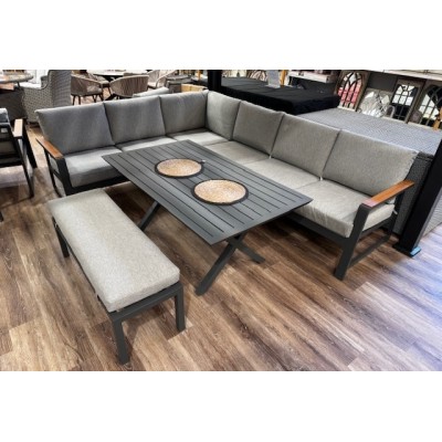 Puglia L Corner With Bench